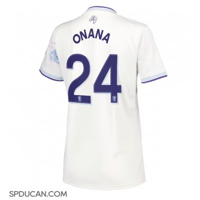 Zenski Nogometni Dres Aston Villa Amadou Onana #24 Rezervni 2025-26 Kratak Rukav Zenski Nogometni Dres Aston Villa Amadou Onana #24 Rezervni 2025-26 Kratak Rukav